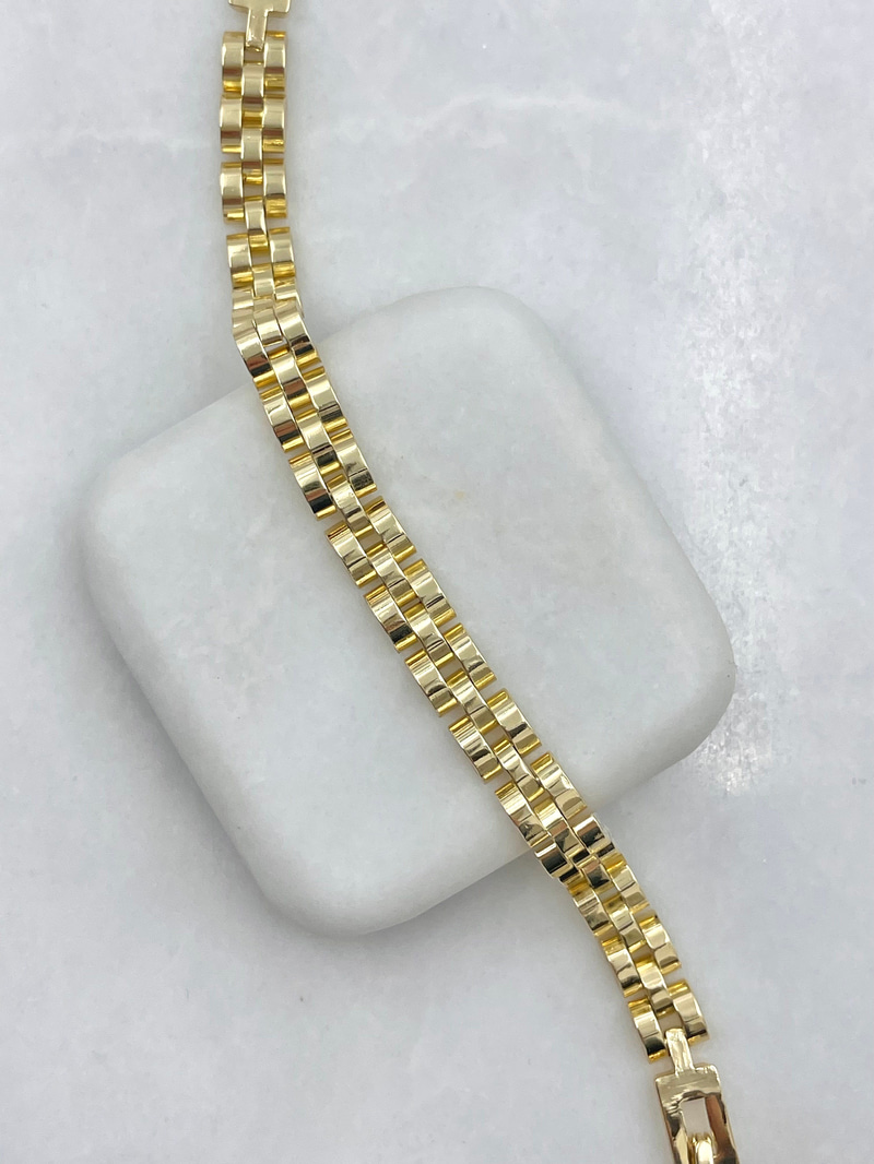 Altın Kaplama Kordon Bileklik Gold