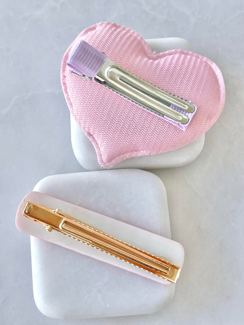 Bombe Kalpli İkili Pens Toka Pembe