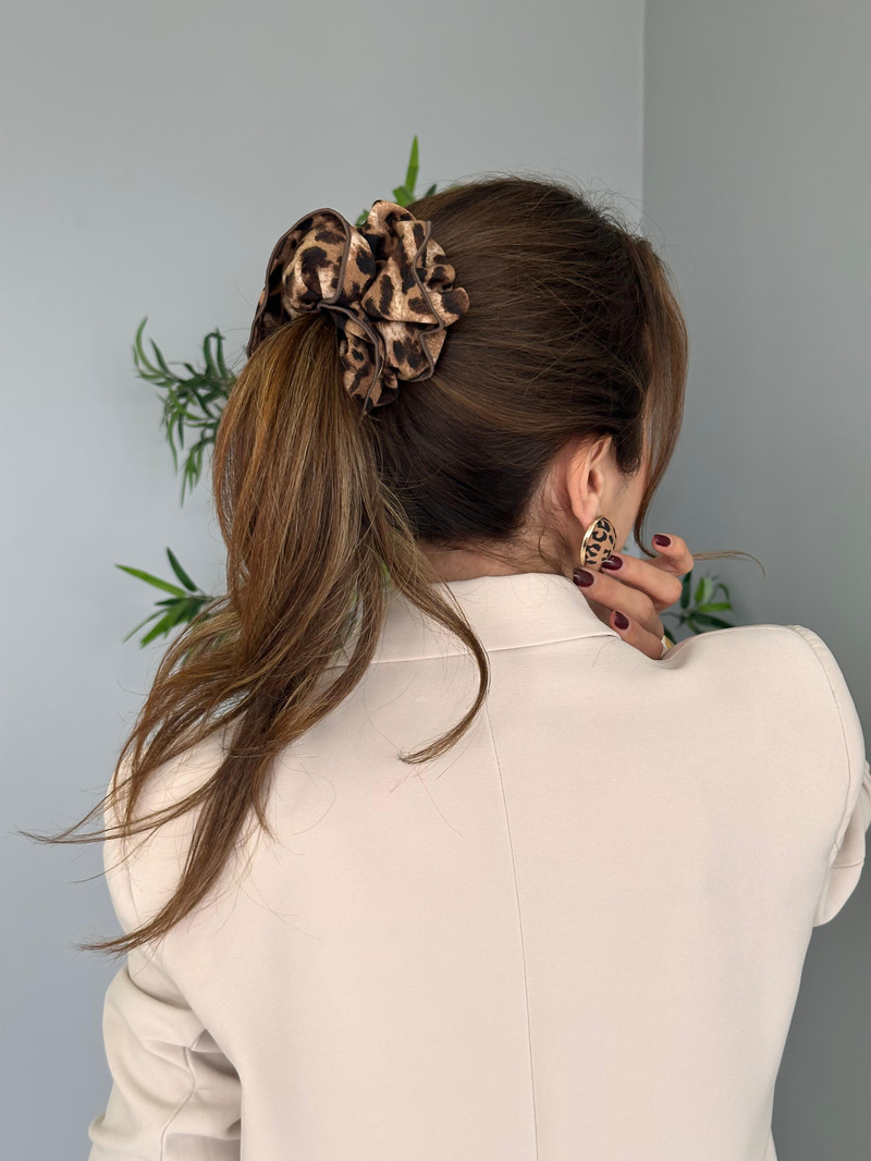 Leopar Scrunchie Toka
