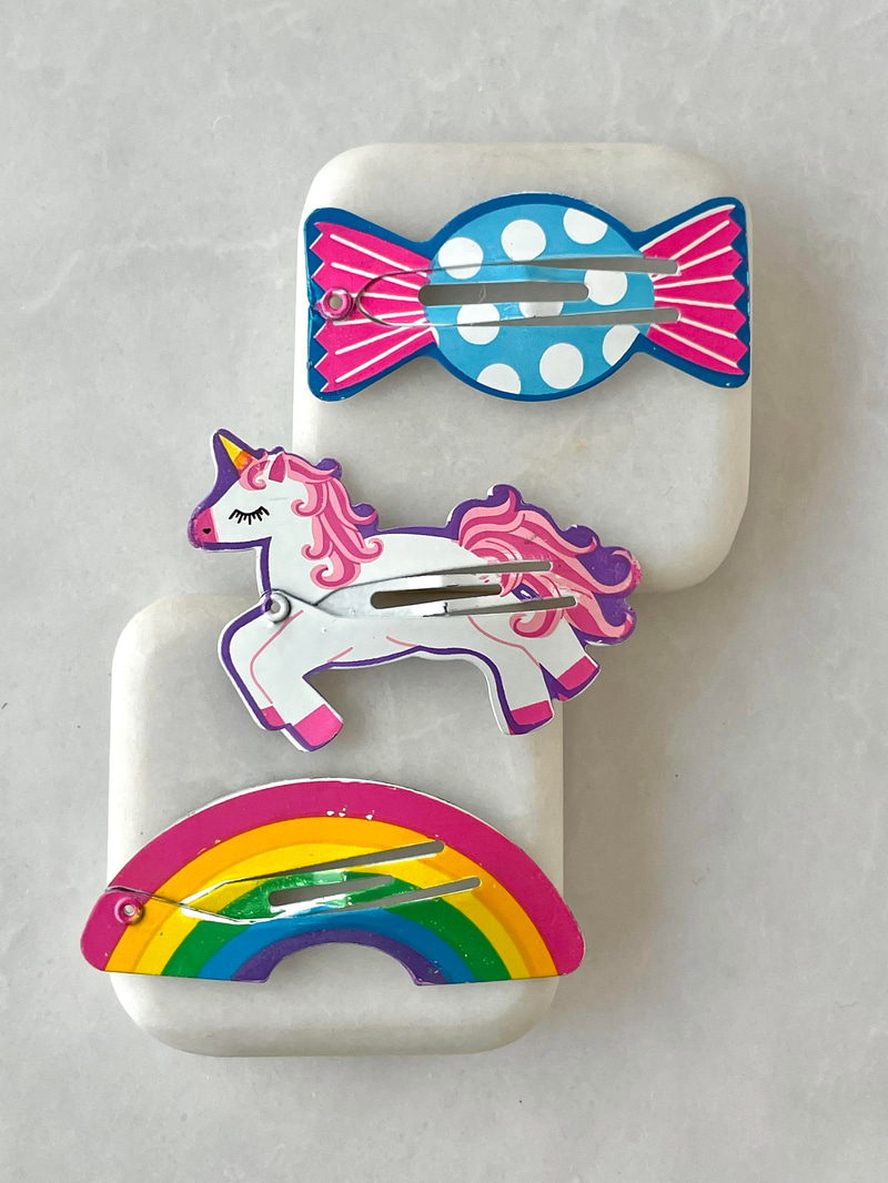 Üçlü Unicorn Çıtçıt Toka