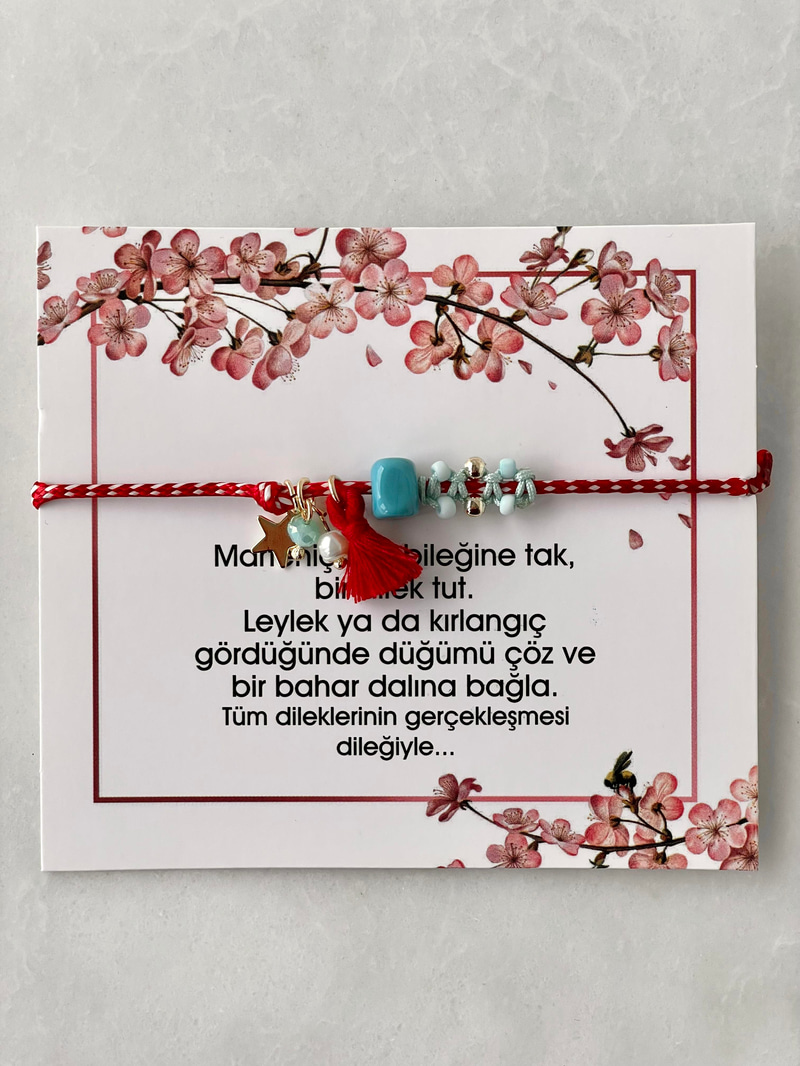 Yıldız ve Püskül Sallantılı Marteniçka Bileklik