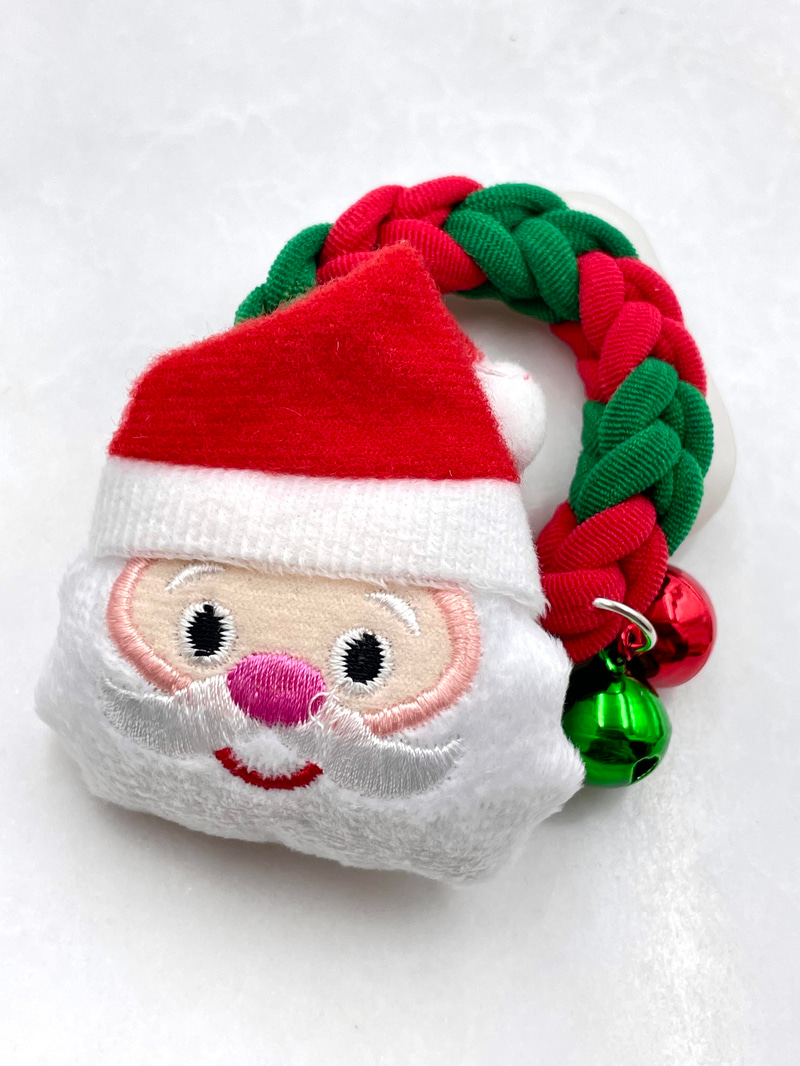 Çanlı Noel Baba Lastik Toka Renkli