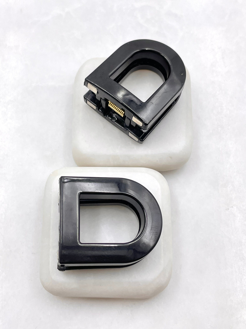 Yarım Daire Magnet Lock Toka Siyah