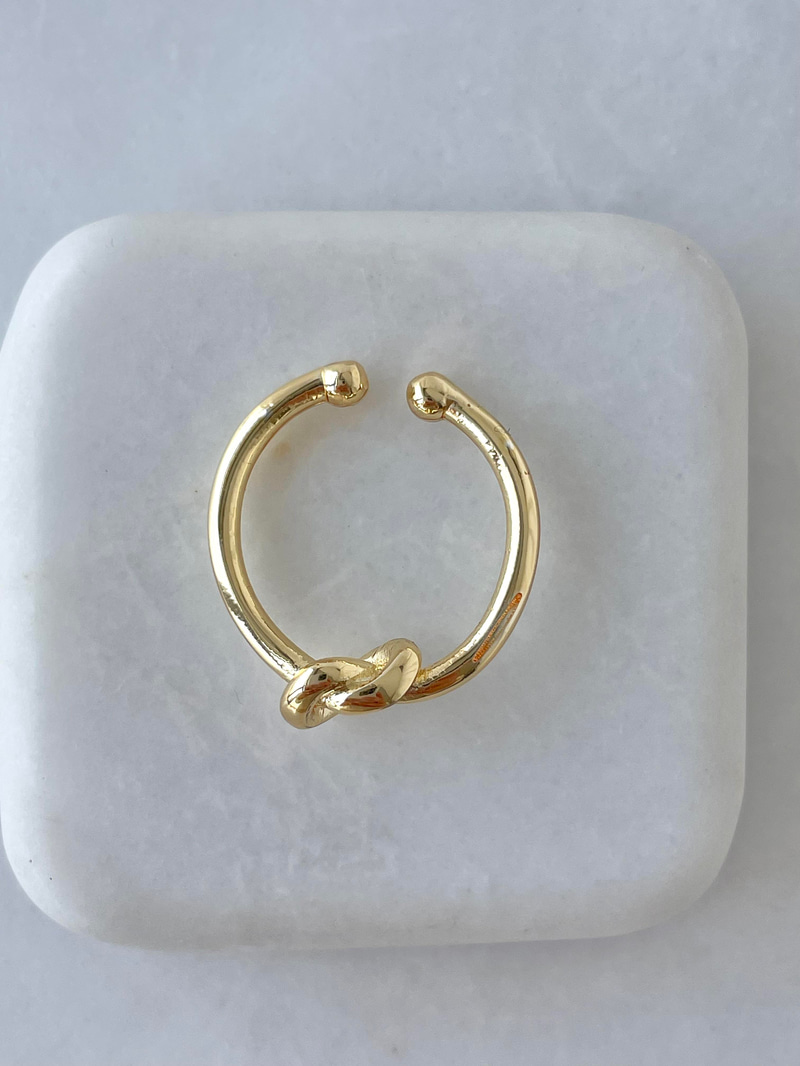 Altın Kaplama Düğüm Model Yüzük Gold
