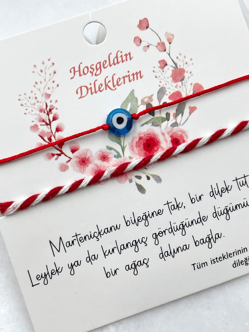 Marteniçka İkili Bileklik Kırmızı