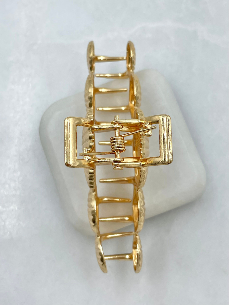 Metal Deniz Kabuğu Mandal Toka Gold