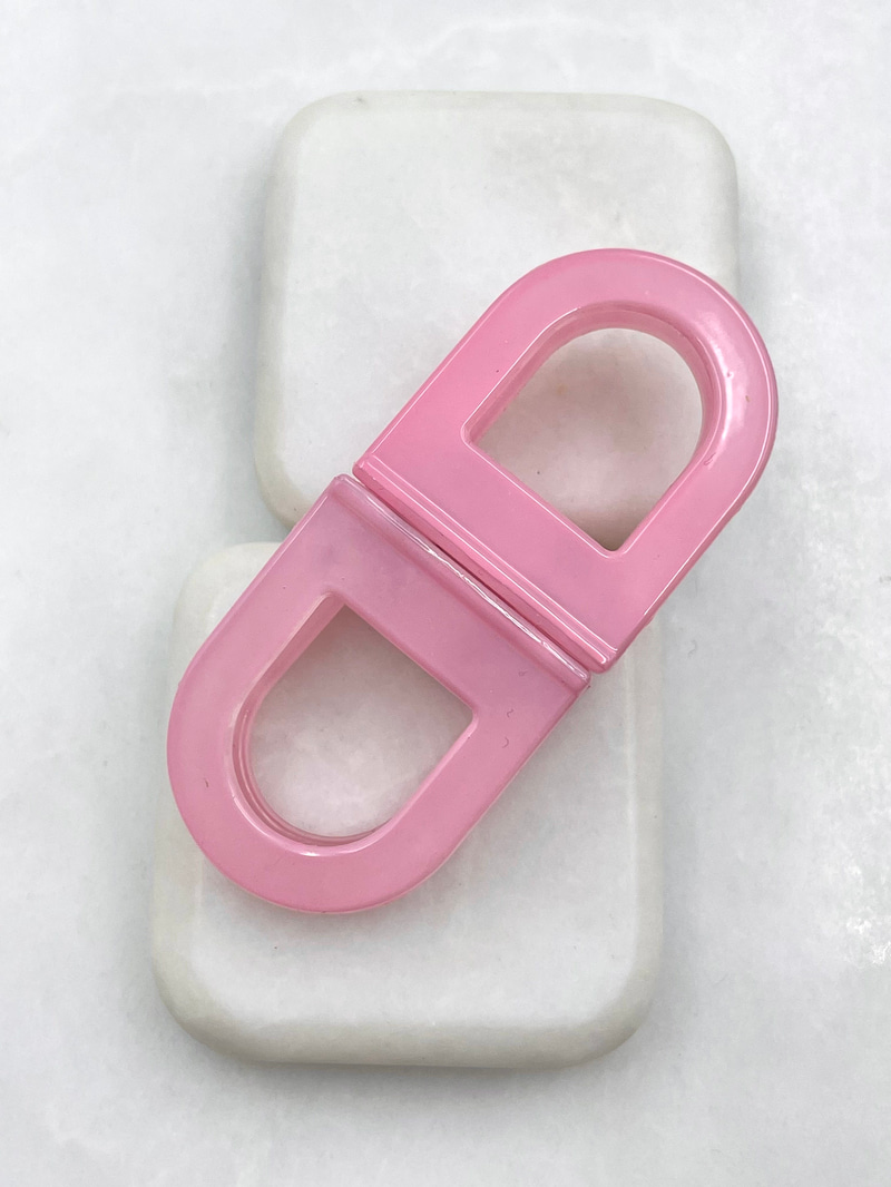 Oval Magnet Lock Toka Pembe