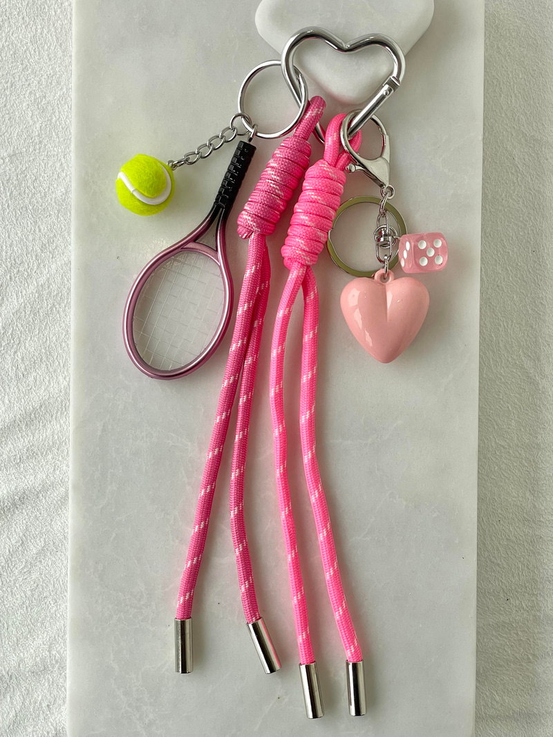 Tenis Raketi Çanta Aksesuarı Pembe