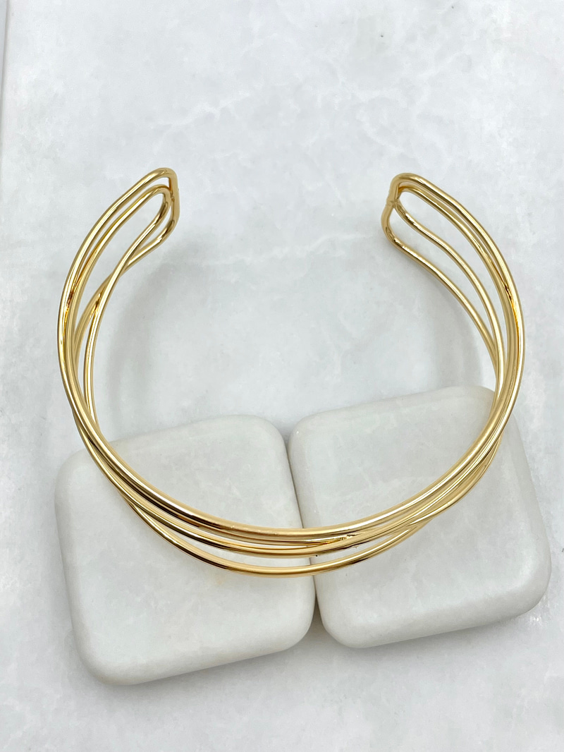 Çapraz Model Pazu Bileklik Gold