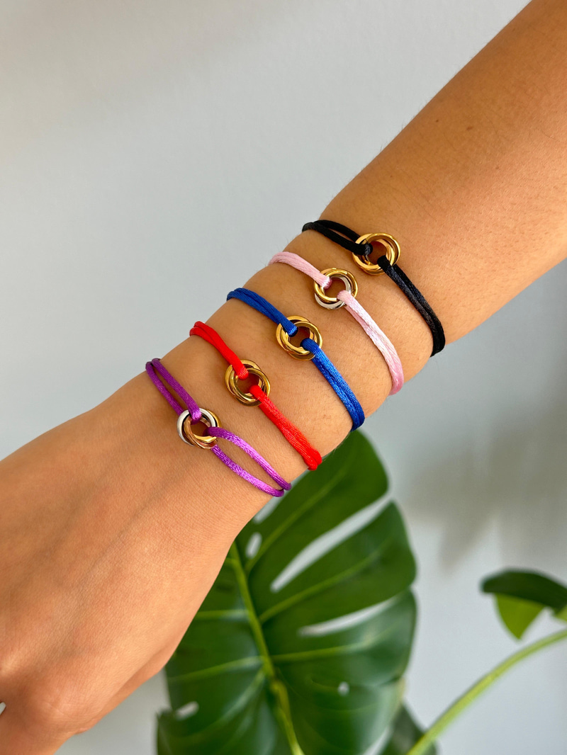 Çelik Trinity Ayarlanabilir Bileklik Lacivert
