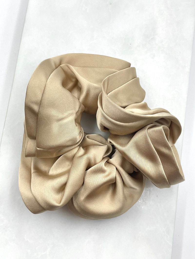 Saten Scrunchie Toka Bej