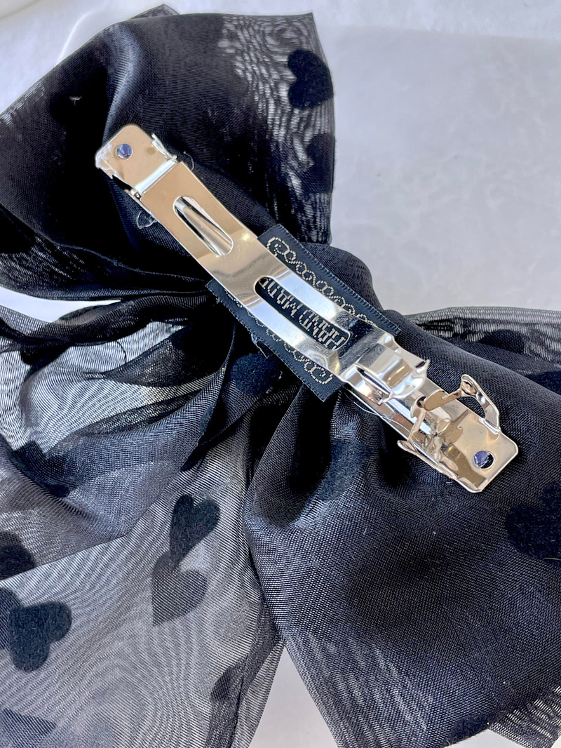 Kristal Kalpli Organze Tül Otomatik Toka Siyah