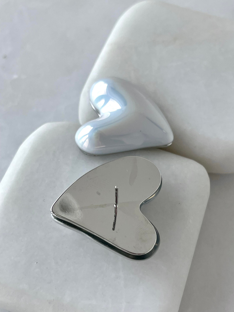 Hologramlı Bombe Kalp Küpe