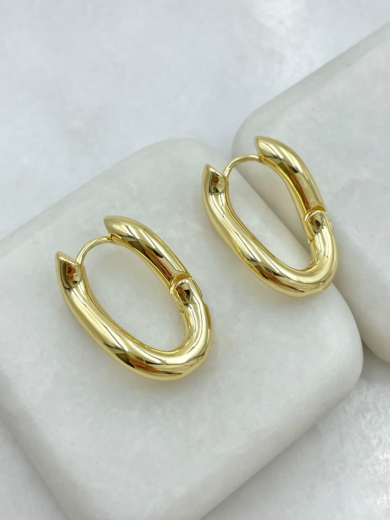 Kıvrım Küpe Gold