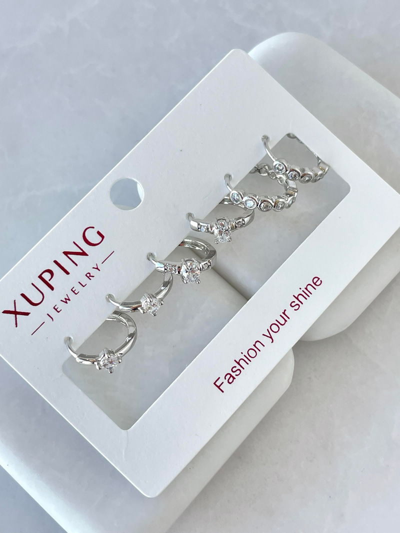 Özel Seri Altlı Minimal Tektaş Model Küpe Gümüş