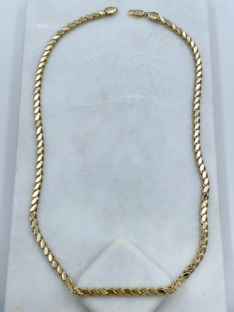 Özel Seri Arpa Zincir Kolye 60 cm Gold