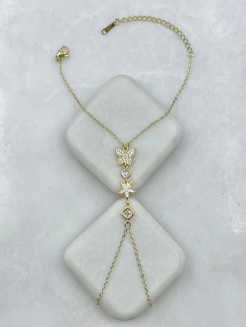 Kelebek ve Yıldız Model Şahmeran Gold