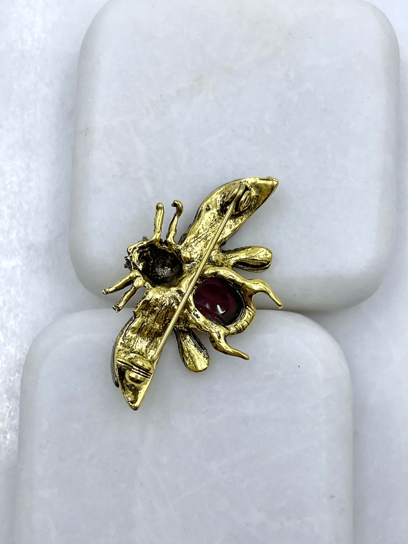 Vintage Arı Broş Gold