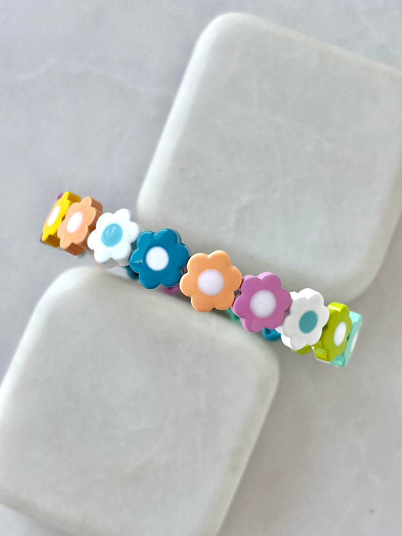 Pastel Renk Papatya Porselen Bileklik
