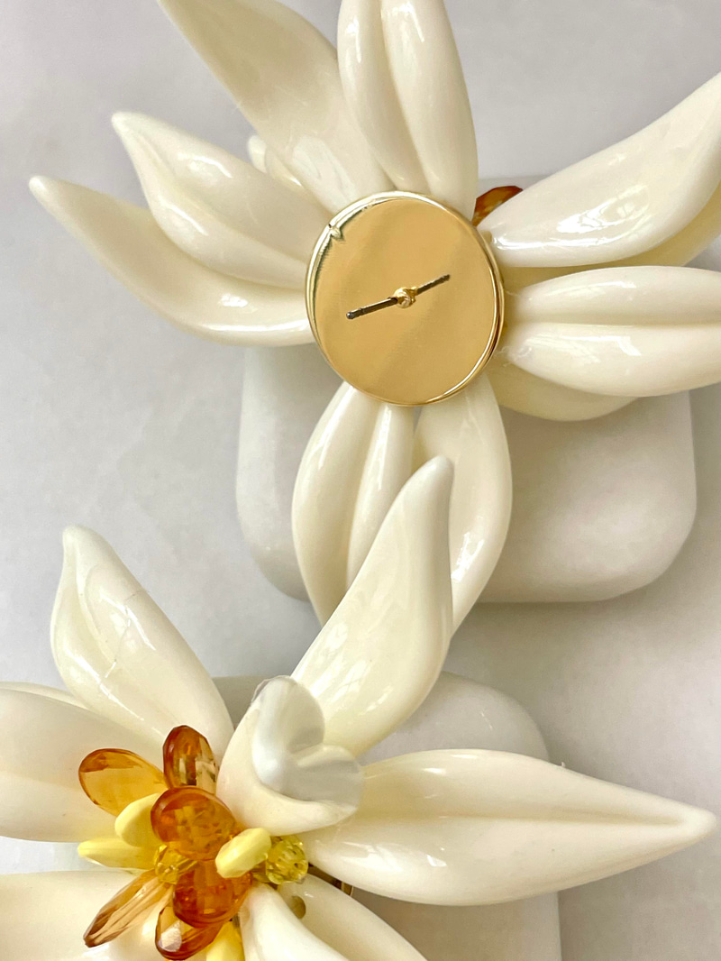 Lotus Çiçek Küpe Renkli