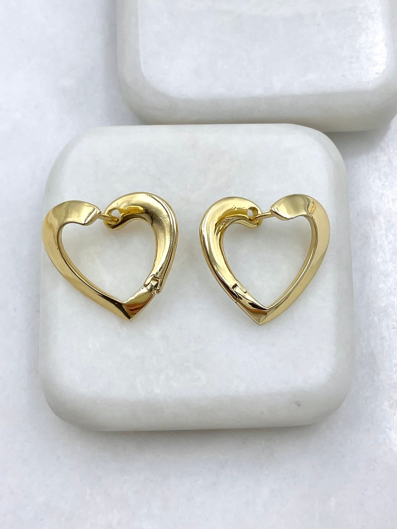 Özel Seri Tasarım Birleşim Küpe Gold