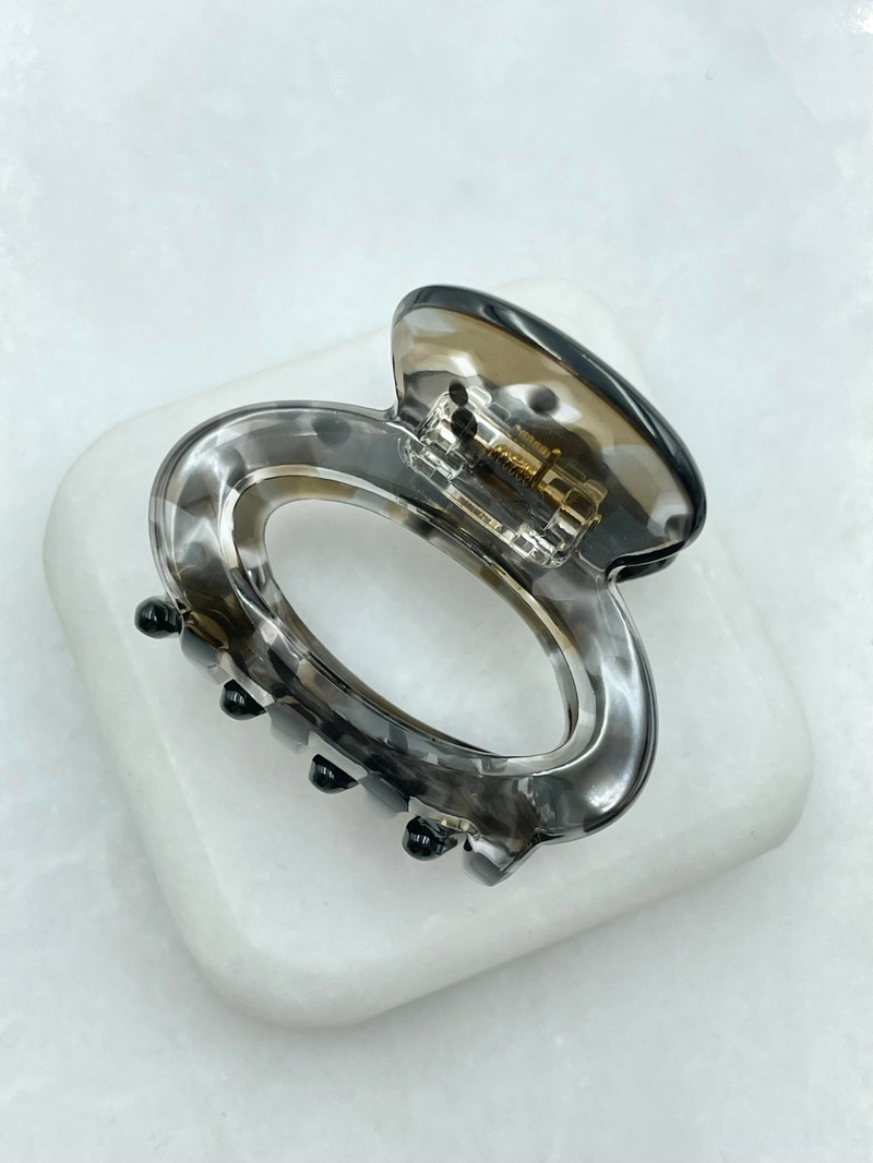 Oval Minik Mandal Toka Siyah