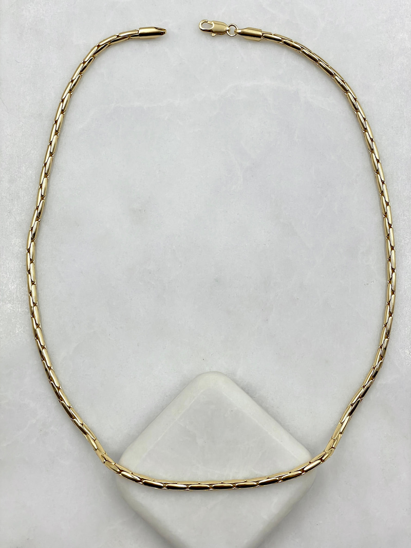 Kafes Zincir Kolye 45 cm Gold