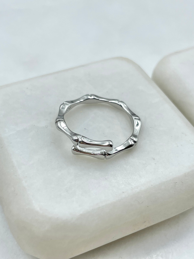 Minimal Kemik Model Yüzük Gümüş