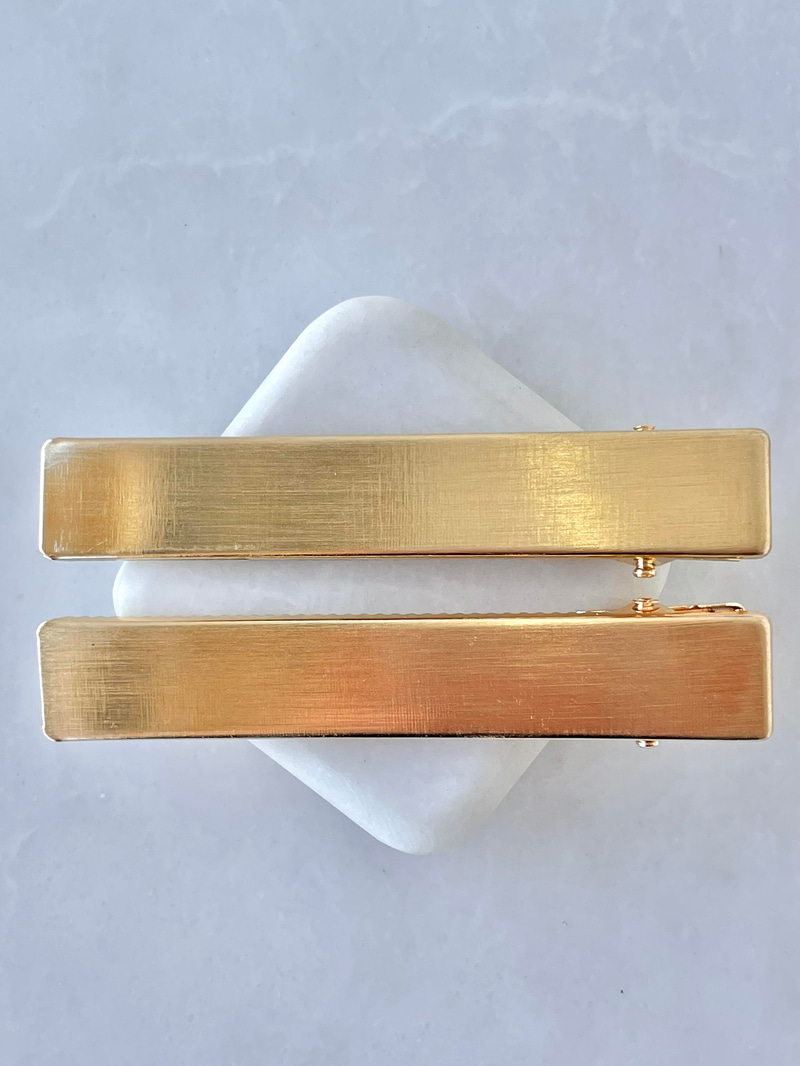 İkili Mat Çubuk Pens Toka Gold