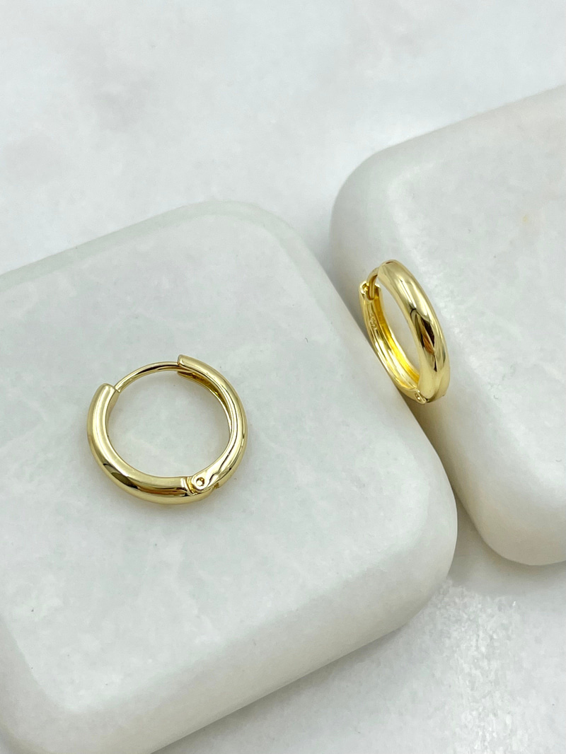 Özel Seri Minik Halka Küpe 1.5 cm Gold