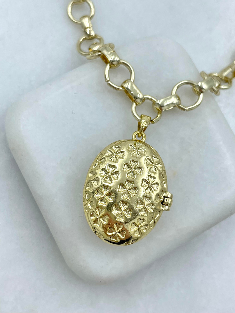 Altın Kaplama Kuzey Yıldızı Kapaklı Zincir Kolye Gold