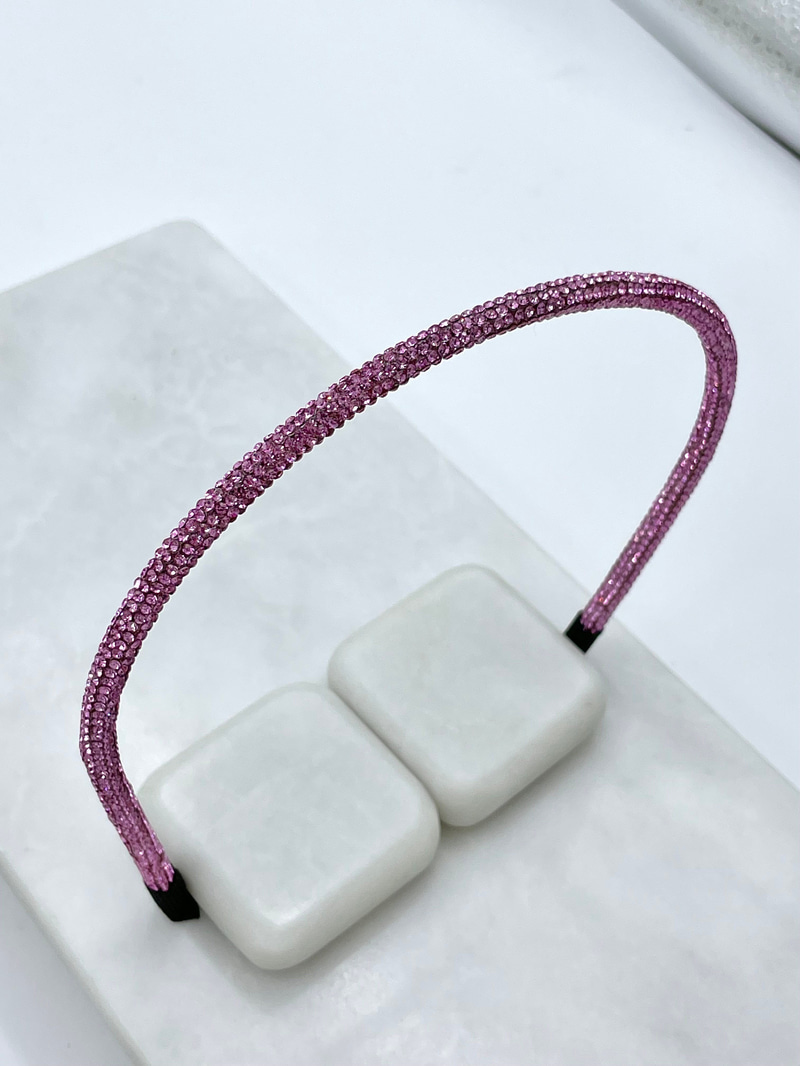 Kristal Taşlı Taç Pembe