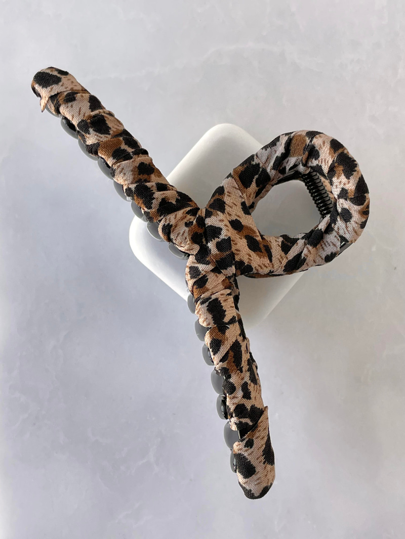 Leopar Kumaş Mandal Toka