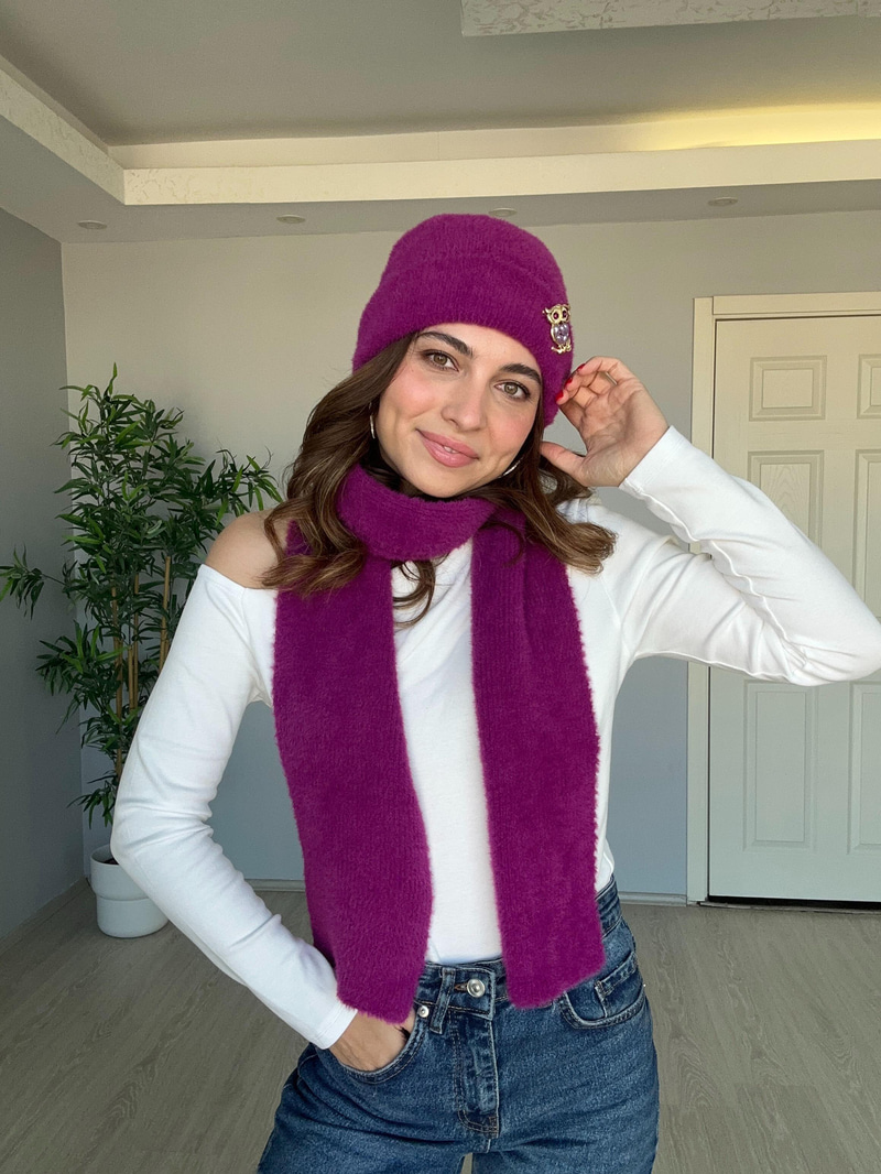 Kristal Gözlü Baykuş Broş