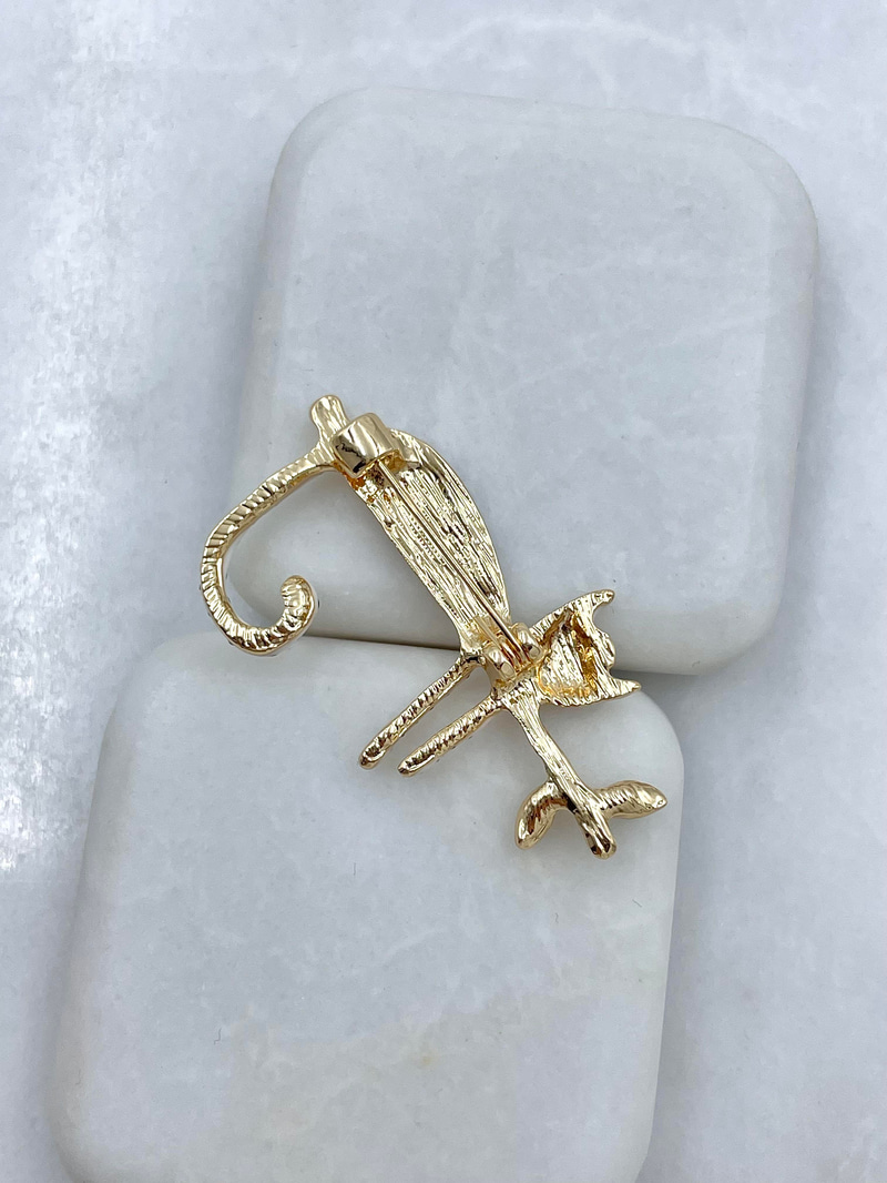 Daldaki Kedi Broş Gold
