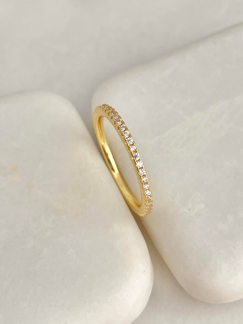 Altın Kaplama Minimal Tamtur Yüzük Gold