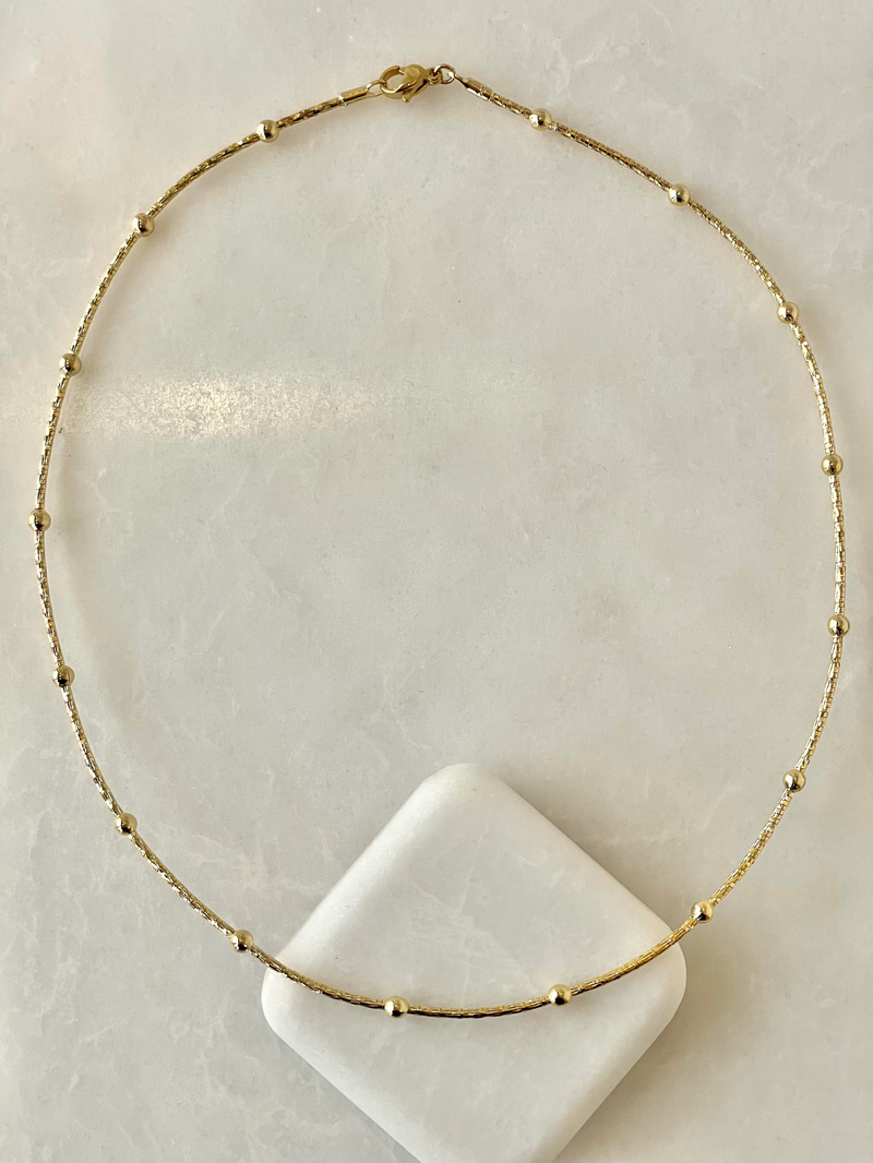 Özel Seri Topçuklu Işıltılı Tel Choker Kolye
