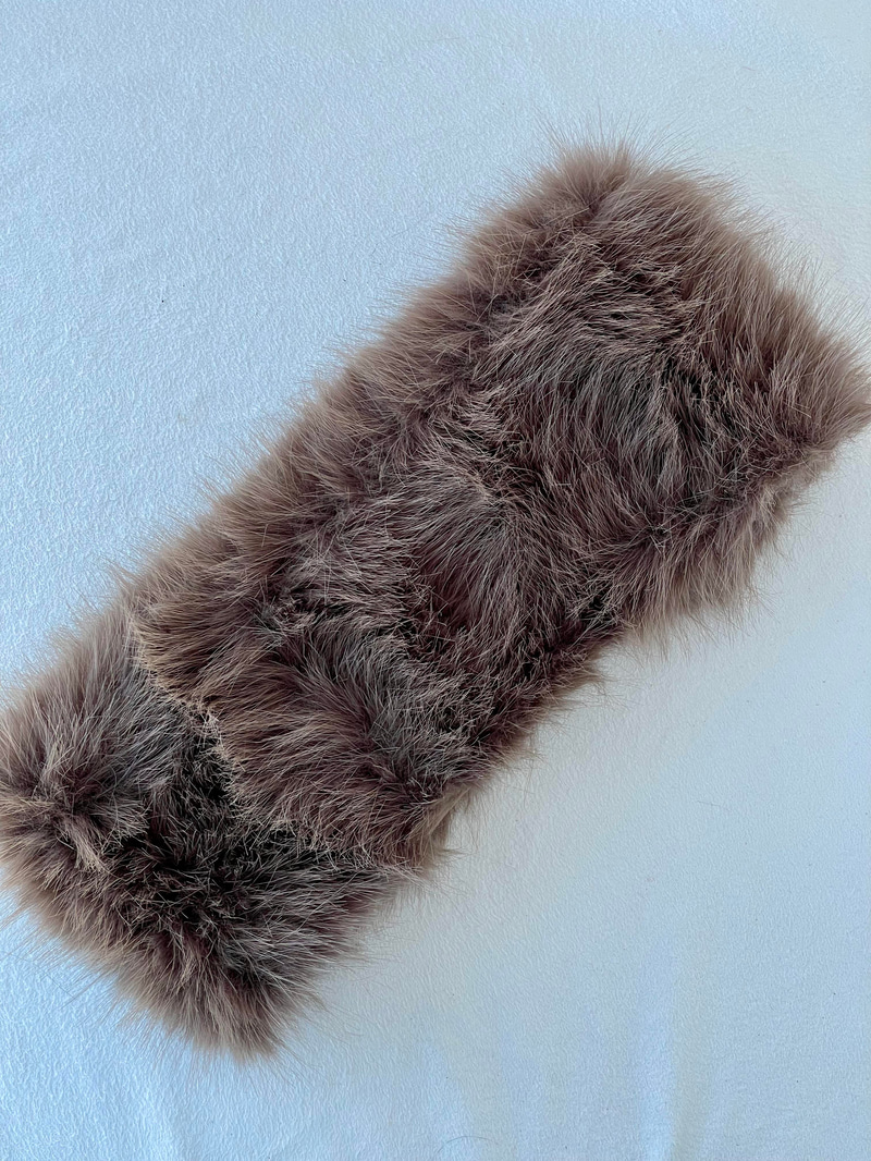 Peluş Bandana Vizon