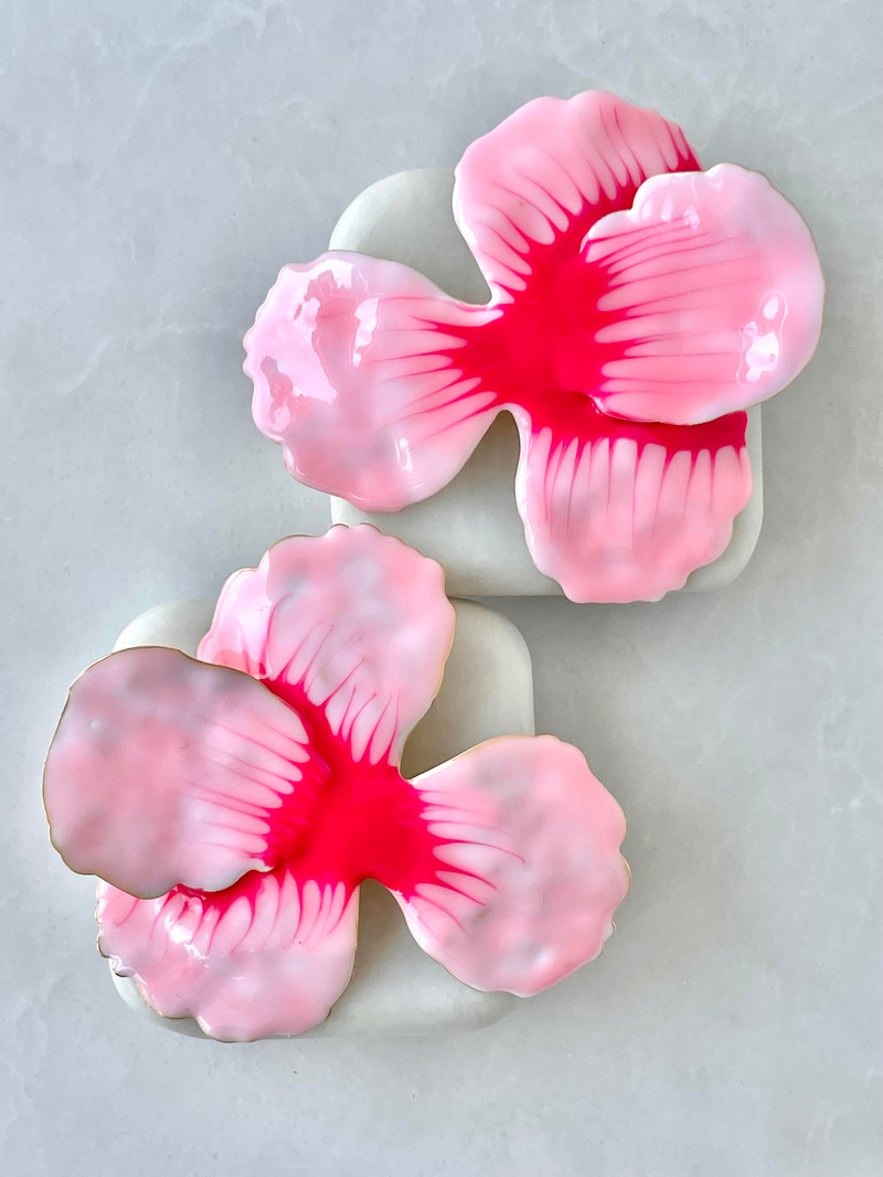 Orkide Küpe Pembe