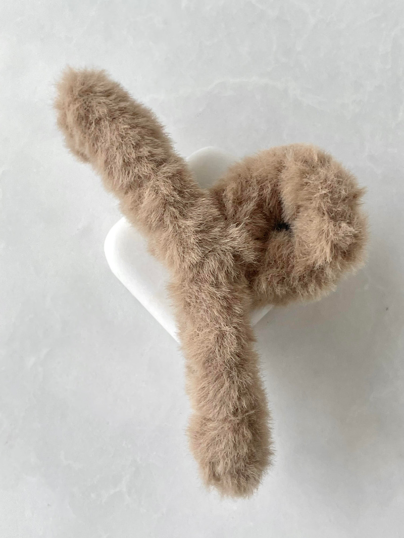 Peluş Küçük Mandal Toka Vizon