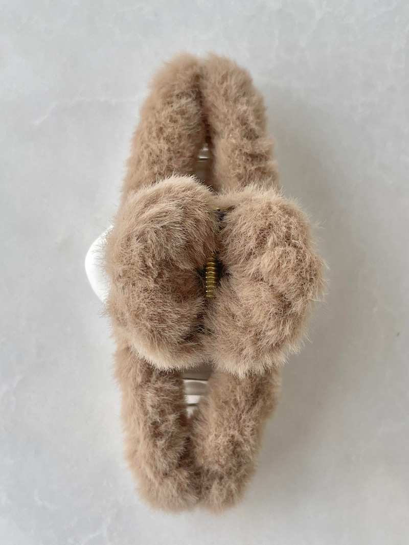 Peluş Küçük Mandal Toka Vizon
