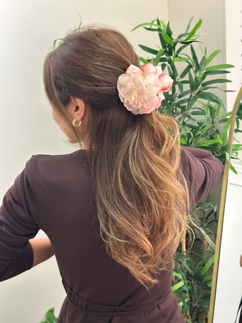 Japon Çiçeği Mandal Toka Toz Pembe