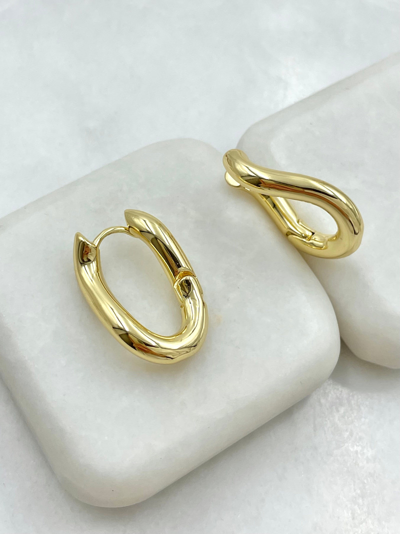 Kıvrım Küpe Gold