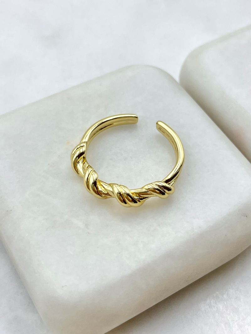 Burgu Düğüm Model Yüzük Gold