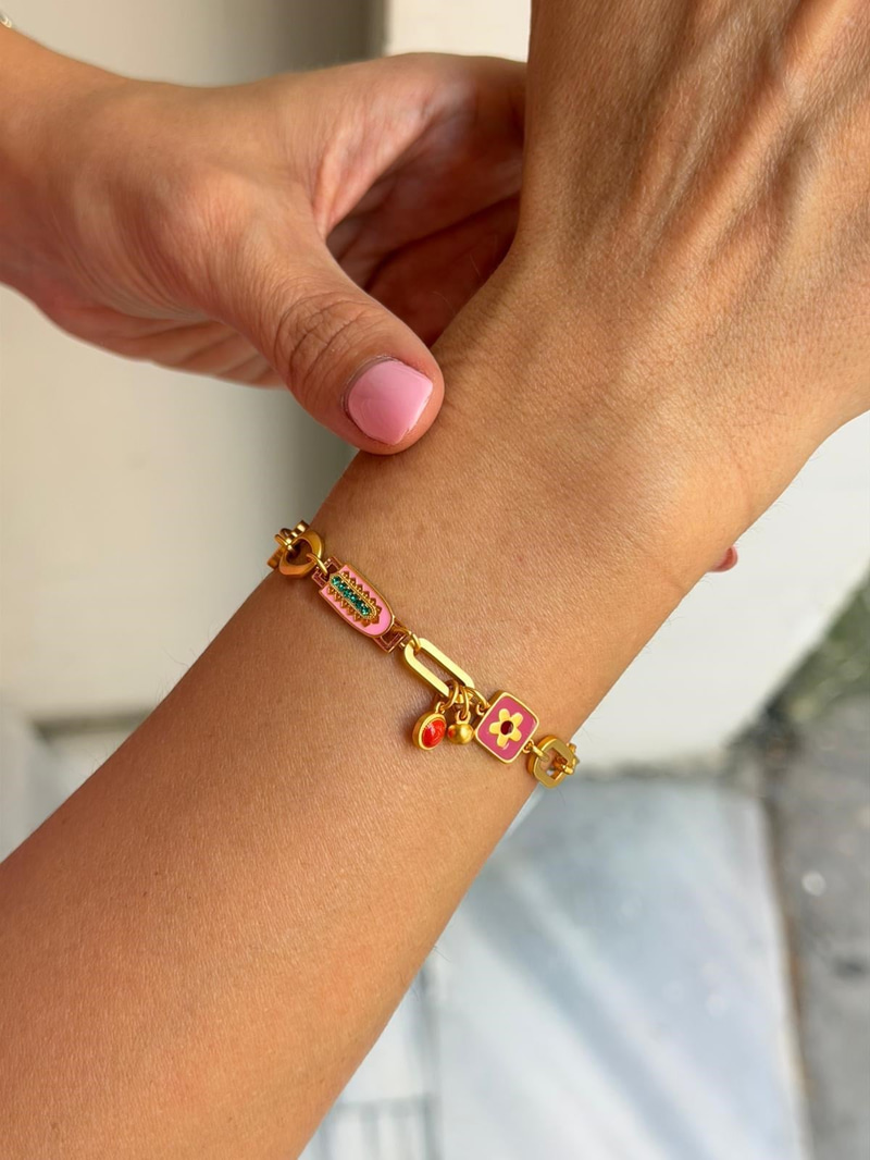 Etnik Marakeş Bileklik Gold