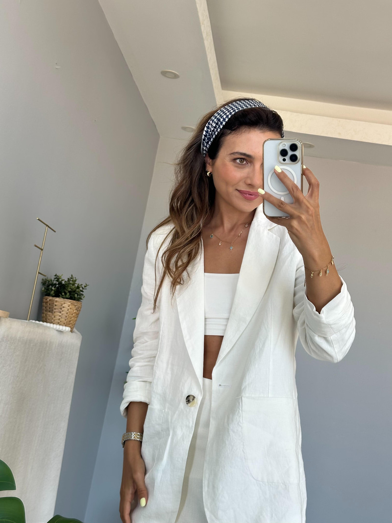 Kaz Ayağı Desenli Bandana Fular Renkli