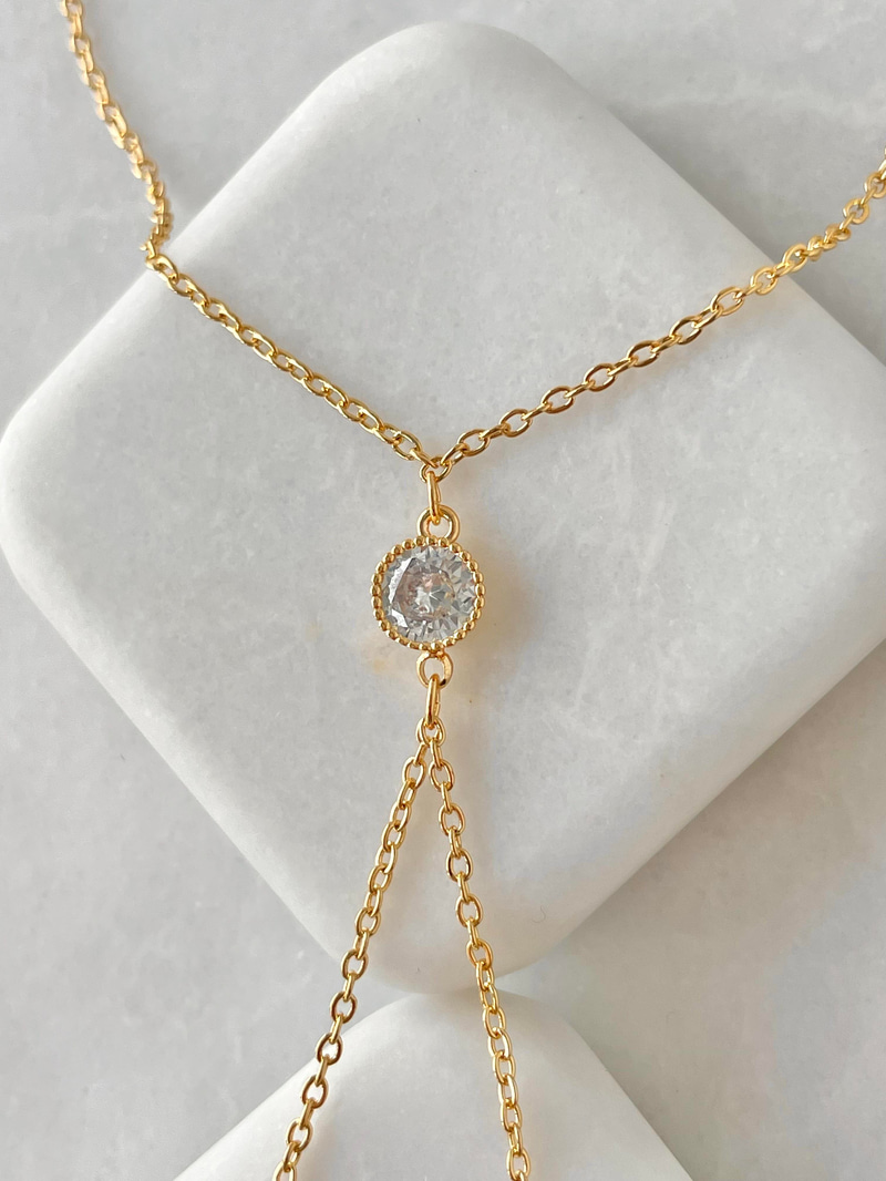 Altın Kaplama Daire Kristal Taşlı Şahmeran Gold