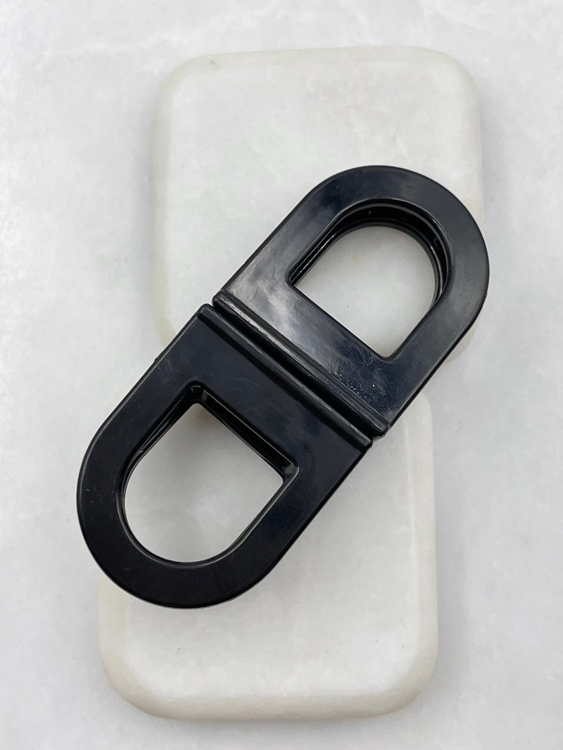 Oval Magnet Lock Toka Siyah