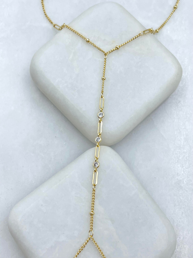 Altın Kaplama Minimal Kristal ve Topçuk Model Şahmeran Gold
