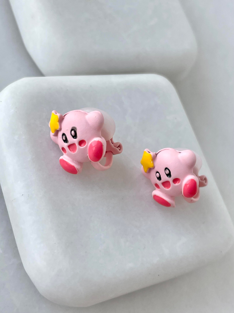 Kirby Çocuk Küpesi Renkli